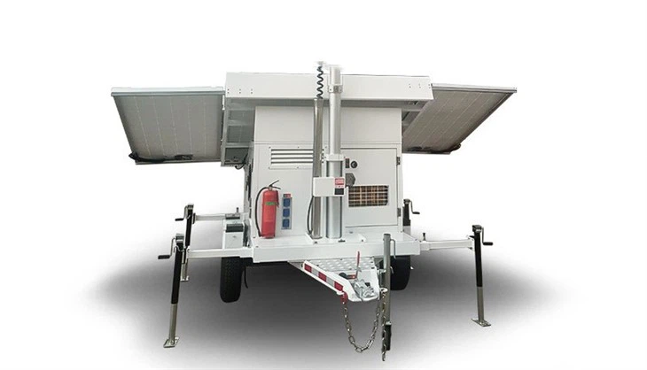 Mobile Solar Generrator With Four Panels