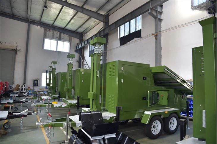 Military Solar Surveillance Trailer For Training