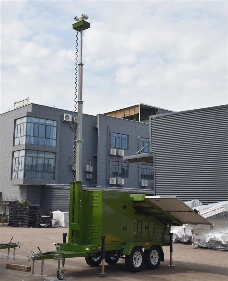 military mobile CCTV trailer